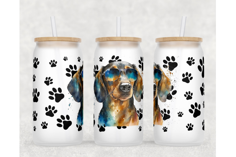 dachshund-libbey-glass-can-wraps-16-oz-glass-can-sublimation-designs