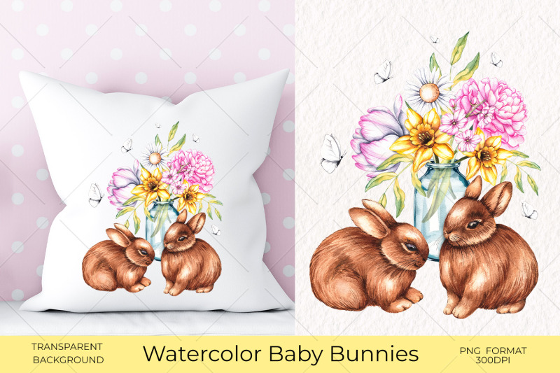 watercolor-bunny-with-flowers-print-png