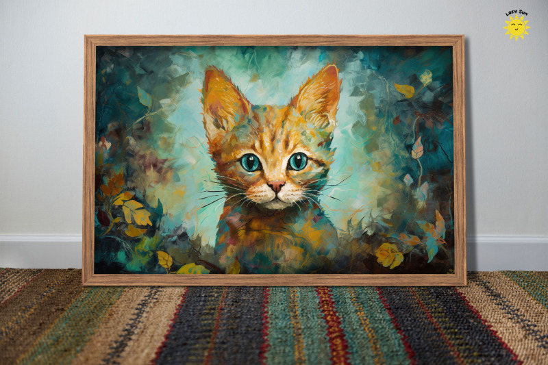 nostalgic-oil-painting-of-a-cute-kitten