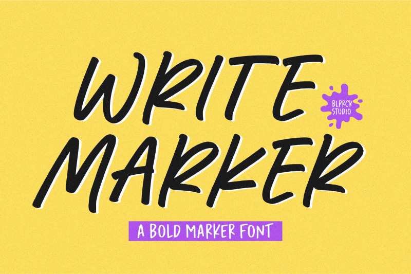 write-marker-font