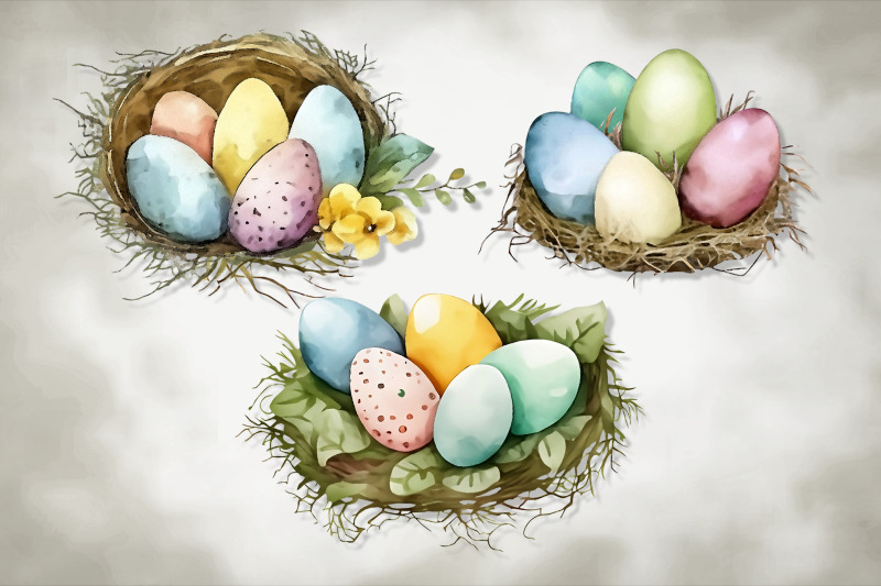 watercolor-easter-eggs-in-basket-clipart-png