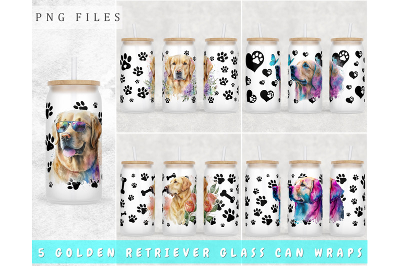 golden-retriever-libbey-glass-can-wraps-16-oz-glass-can-sublimation