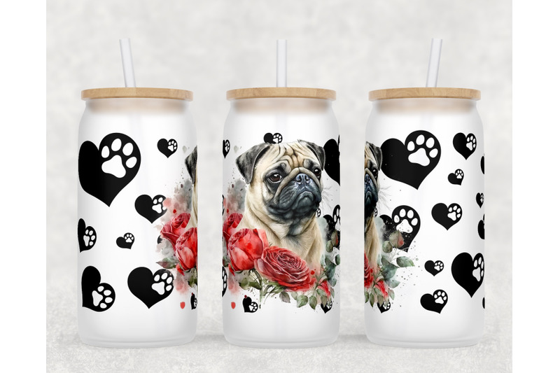 pug-libbey-glass-can-wraps-16-oz-glass-can-sublimation-designs-png