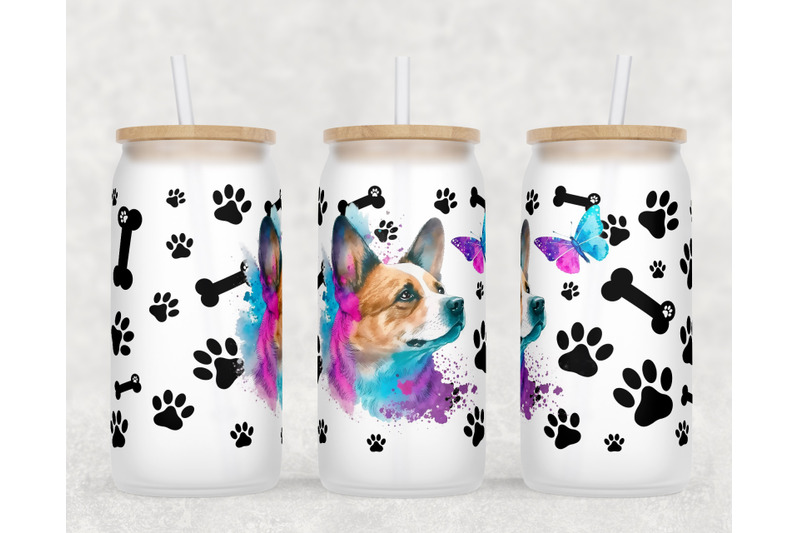 corgi-libbey-glass-can-wraps-16-oz-glass-can-sublimation-designs-png