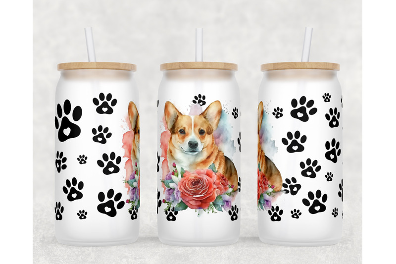 corgi-libbey-glass-can-wraps-16-oz-glass-can-sublimation-designs-png