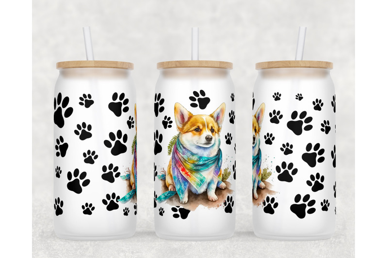 corgi-libbey-glass-can-wraps-16-oz-glass-can-sublimation-designs-png