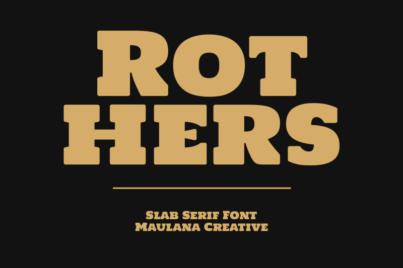 rothers-slab-serif-display-font