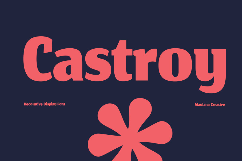 castroy-decorative-display-font