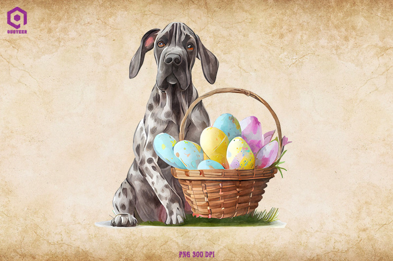 easter-great-dane-dog-clipart