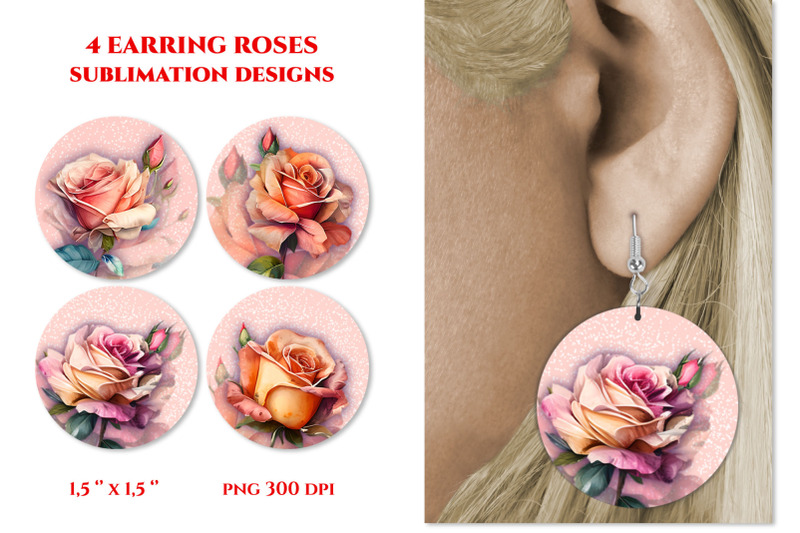 flower-earrings-designs-roses-sublimation-earring-bundle
