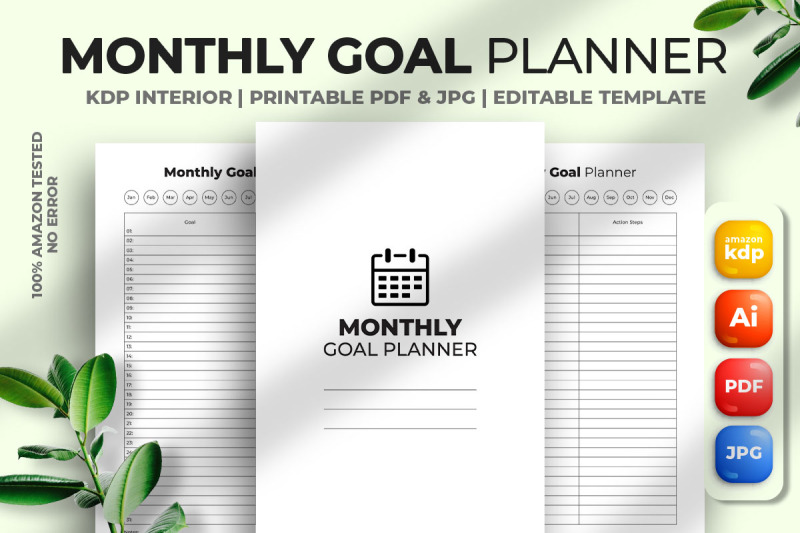 monthly-goal-planner-kdp-interior