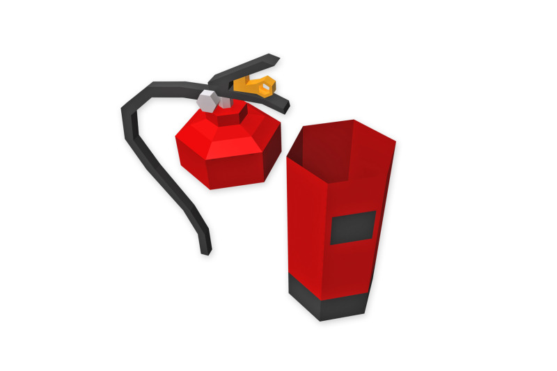 diy-fire-extinguisher-3d-papercraft