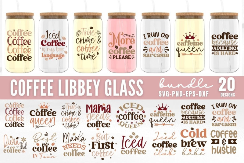 coffee-libbey-glass-svg-bundle