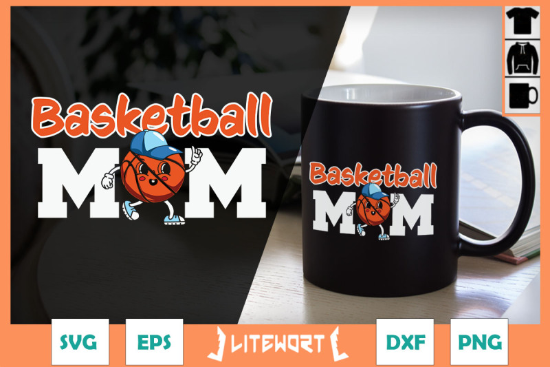 basketball-mom-retro-basketball-cartoon