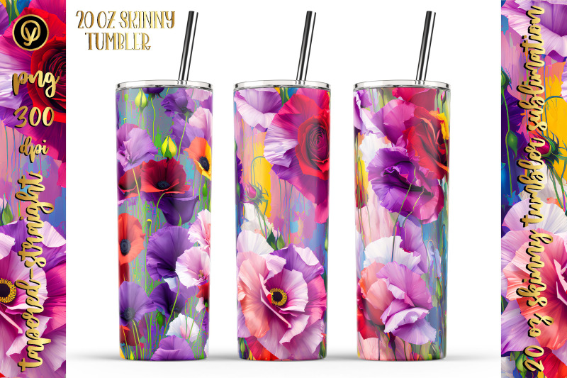 blossoming-beauty-20-oz-skinny-tumbler-wrap-with-floral-print