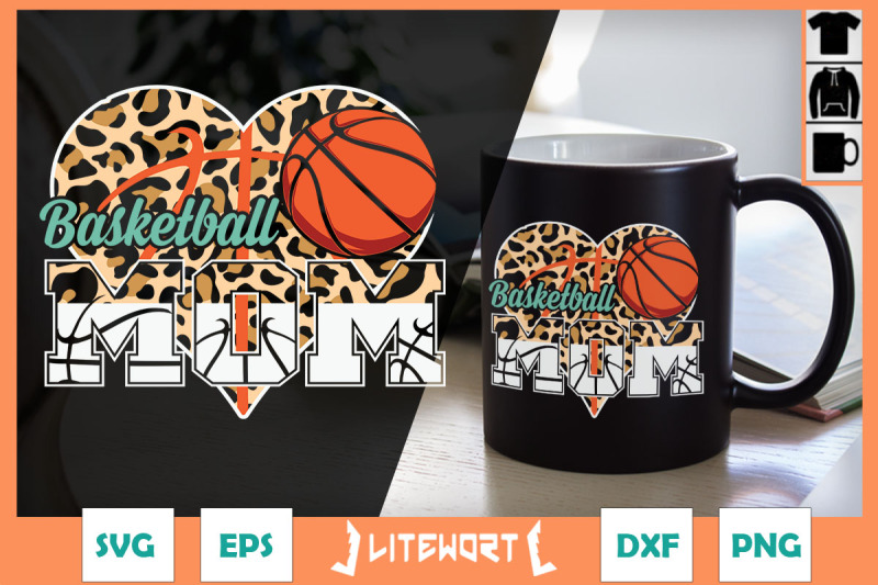 basketball-mom-leopard-heart