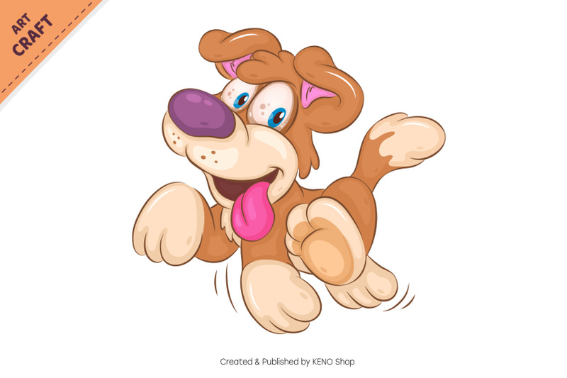 cartoon-dog-walking-clipart