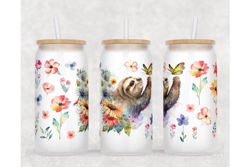 sloth-libbey-glass-can-wraps-16-oz-glass-can-sublimation-designs-png