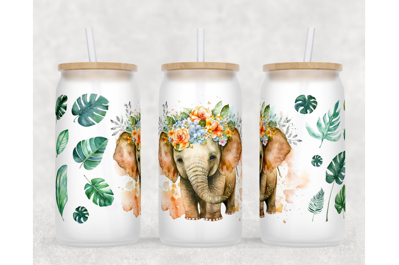 baby-elephant-libbey-glass-can-wraps-16-oz-glass-can-sublimation-png