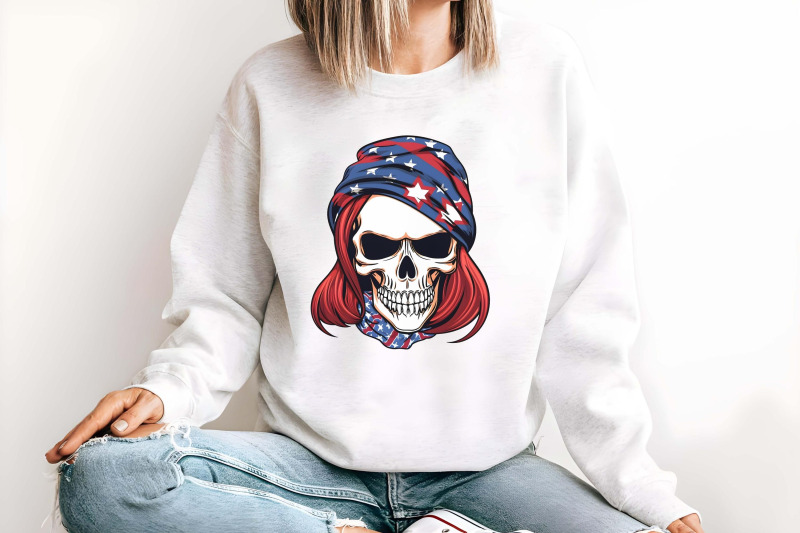 american-skull-clipart-stickers