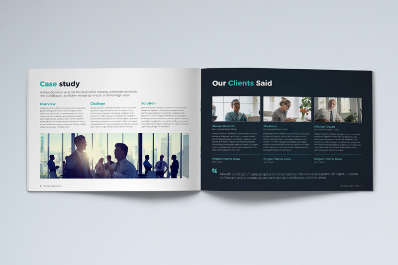 company-profile-landscape-template