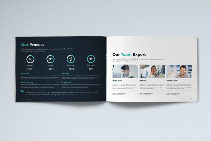 company-profile-landscape-template