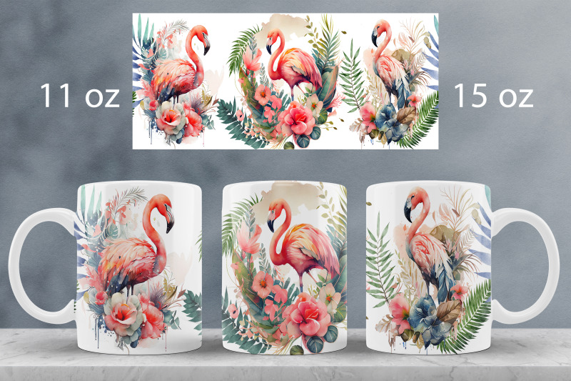 flamingo-mug-wrap-tropical-mug-sublimation-png-15-oz-11-oz