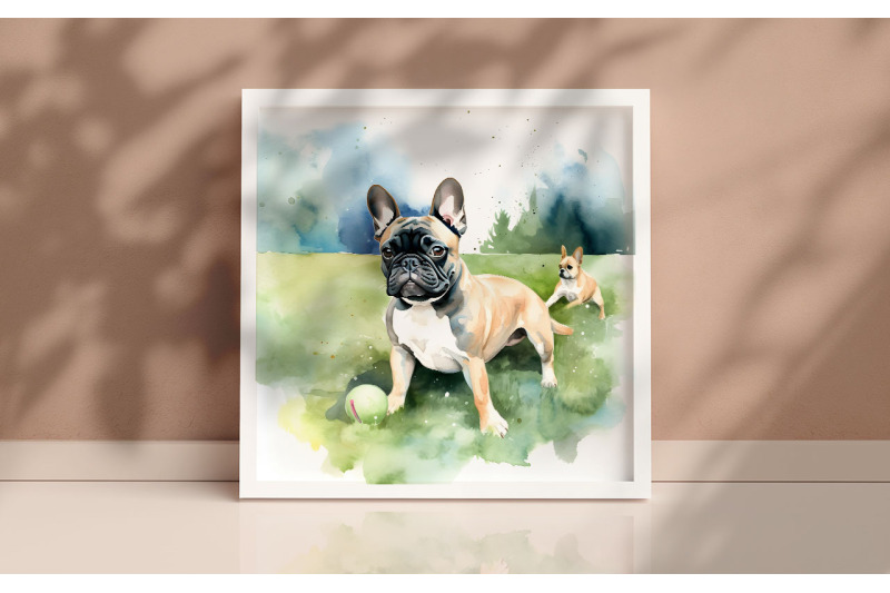 mother-french-bulldog-background