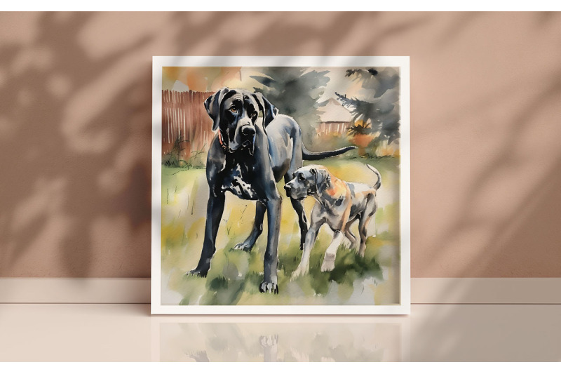 mother-great-dane-background