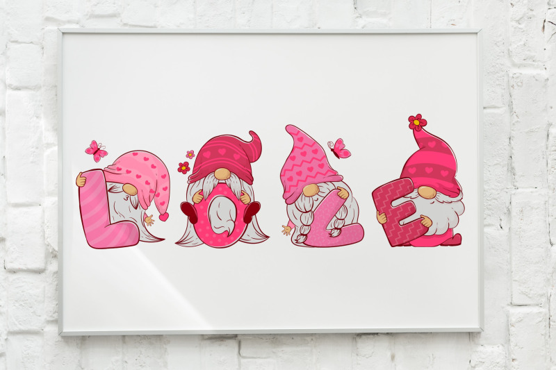 gnomes-holding-letters-love-sublimation-design