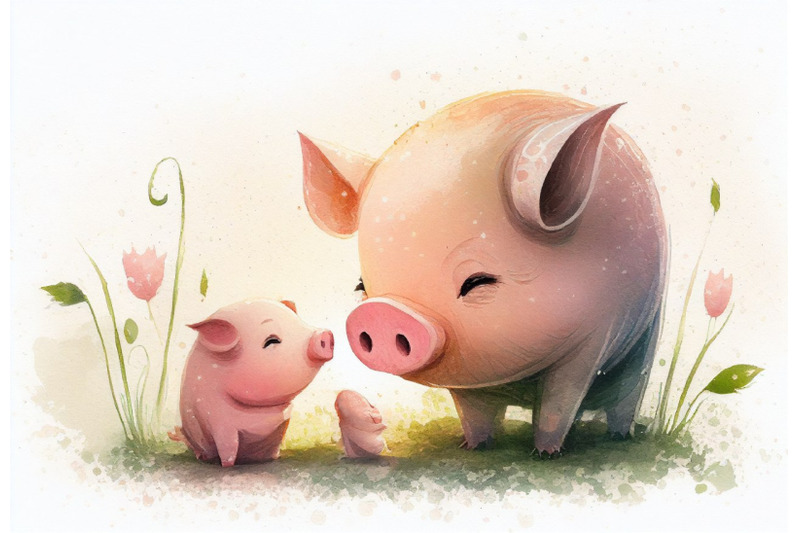 mommy-pig-and-piglet-mothers-day-collection