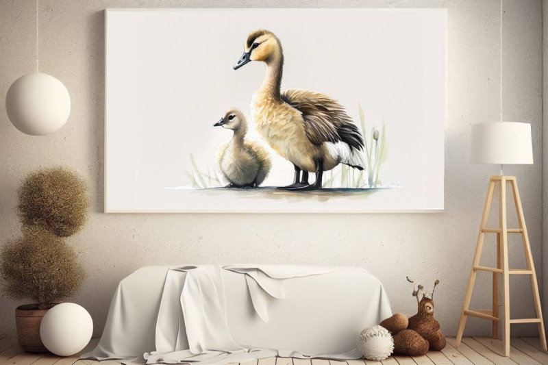 cute-duck-with-duckling-mothers-day-collection