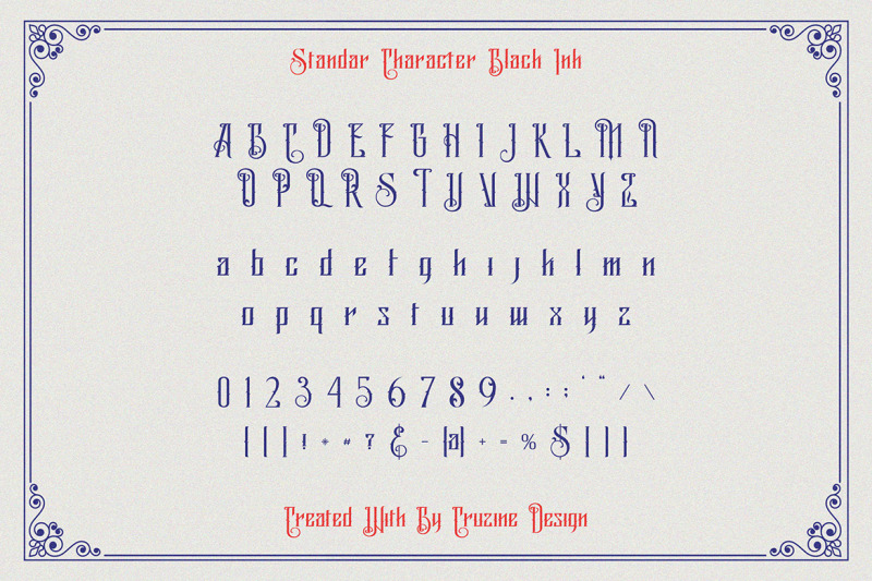 black-ink-vintage-blackletter-font