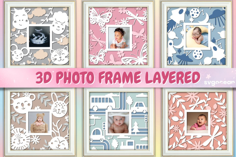 baby-photo-frame-svg-papercut-baby-shadowbox