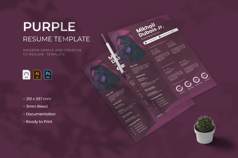 purple-resume