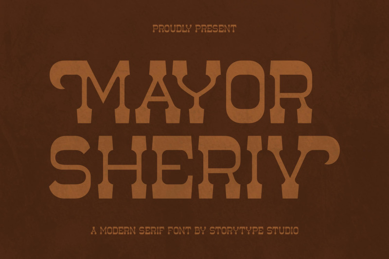 mayor-sheriv-typeface