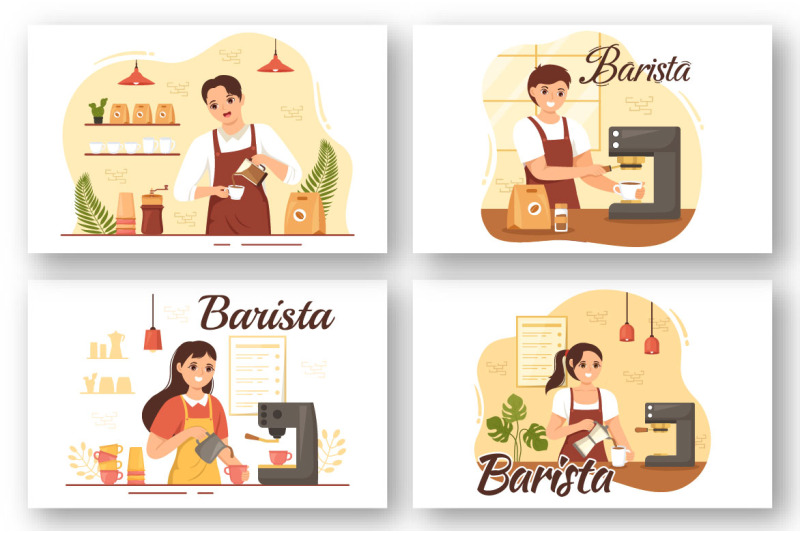 12-barista-making-coffee-illustration