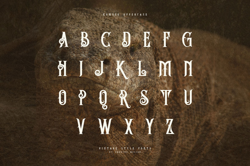 komodo-decorative-font