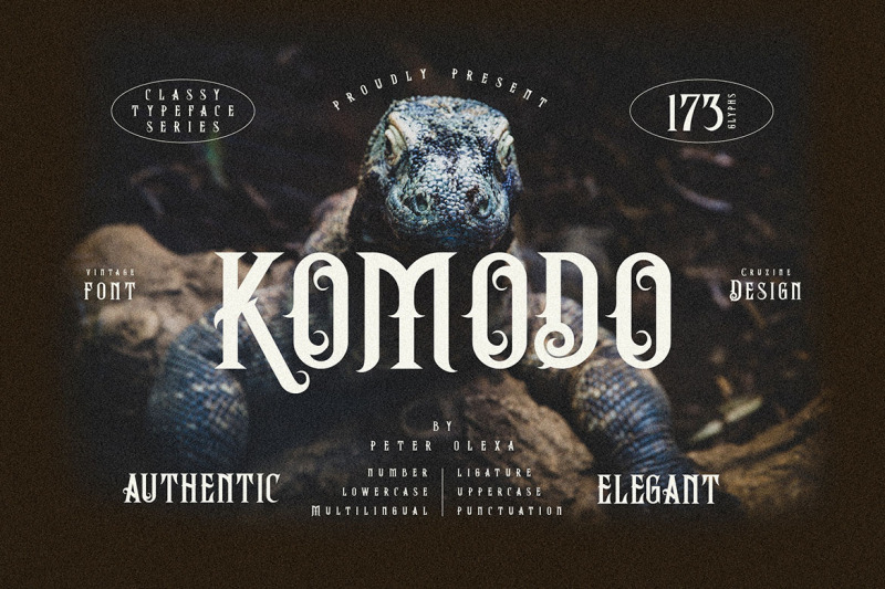 komodo-decorative-font