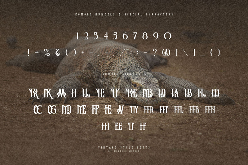 komodo-decorative-font