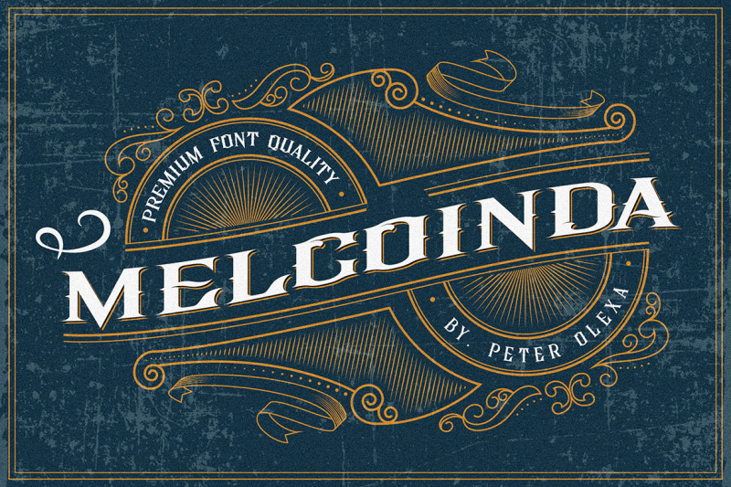 melcoinda-vintage-ornamental-font