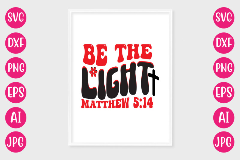 be-the-light-matthew-5-14-retro-design