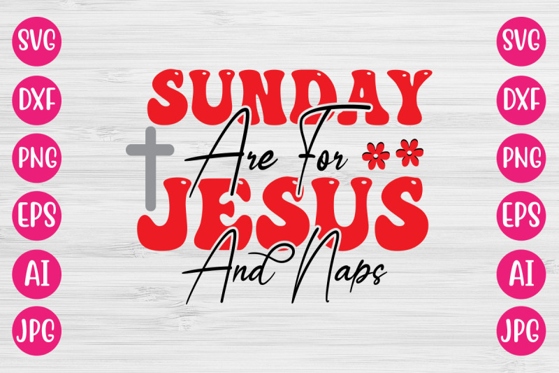 sunday-are-for-jesus-and-naps-retro-design