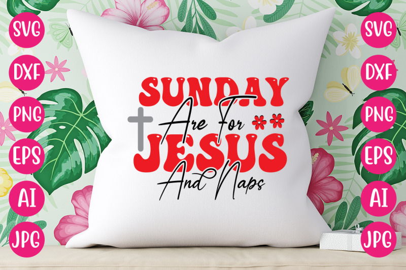 sunday-are-for-jesus-and-naps-retro-design