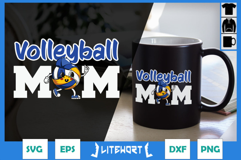 volleyball-mom-retro-volleyball-cartoon