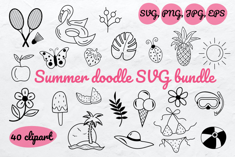 summer-doodle-svg-bundle