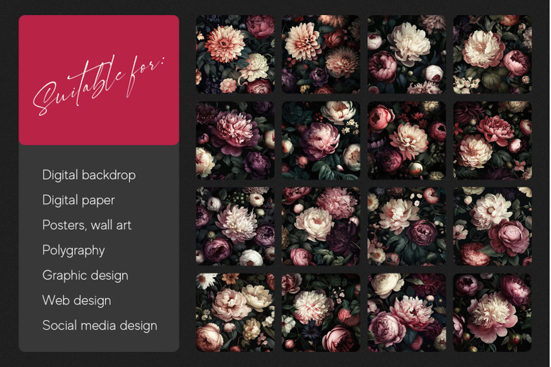 dark-floral-aesthetic-texture-pack
