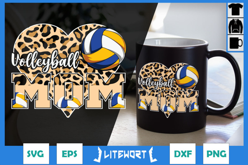 volleyball-mom-leopard-heart