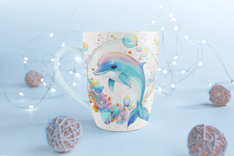 sublimation-mug-design-cute-dolphin-png-file