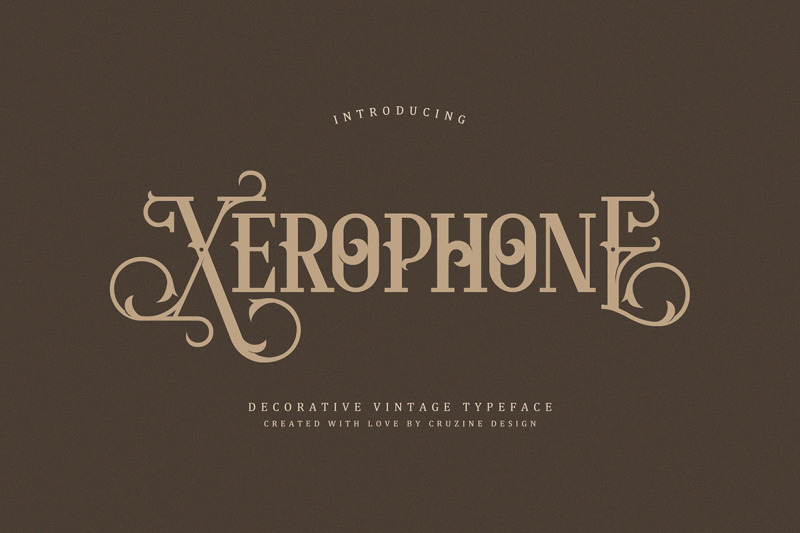 xerophone-decorative-font